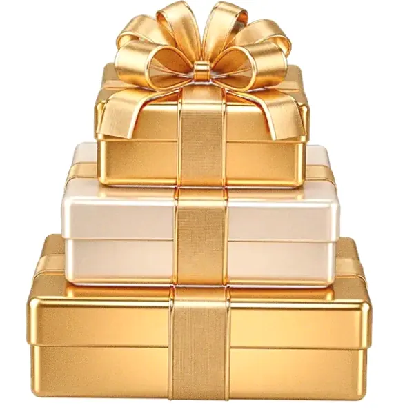 Stacked gift boxes — Casino Tucan