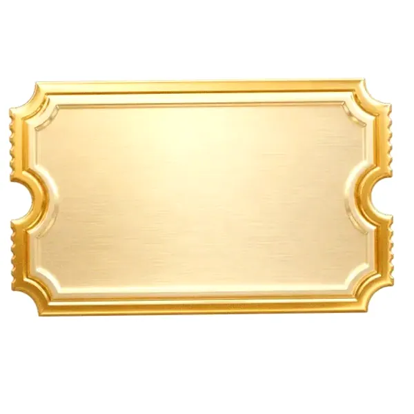 Blank ticket plaque — Casino Tucan