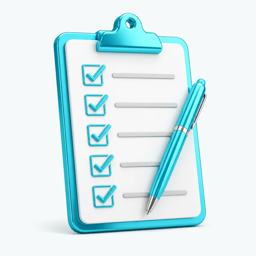 Clipboard checklist — Casino Tucan