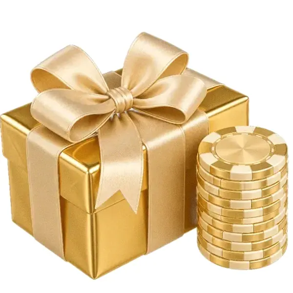 Gift box and chips — Casino Tucan