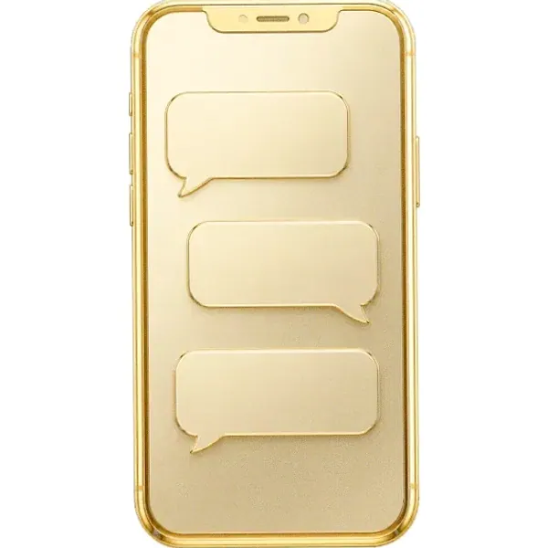 Smartphone with chat bubbles — Casino Tucan