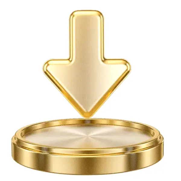Downward arrow button — Casino Tucan