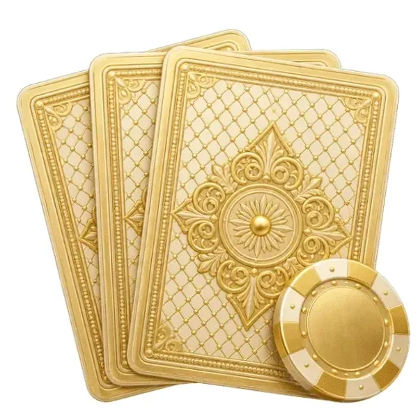 Playing cards and chip — Casino Tucan
